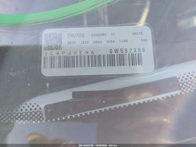 Продаж на аукціоні авто 2025 Jeep Wrangler 4-door Sahara 4x4, vin: 1C4PJXEN6SW592366, номер лоту: 46304756