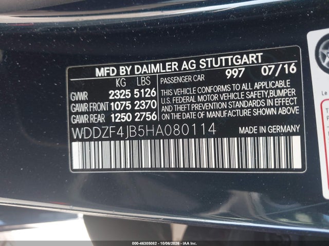 WDDZF4JB5HA080114 Mercedes-Benz E 300