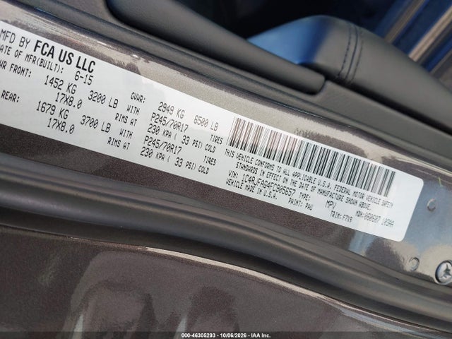 Продажа на аукционе авто 2015 Jeep Grand Cherokee Laredo, vin: 1C4RJFAG4FC905657, номер лота: 46305293