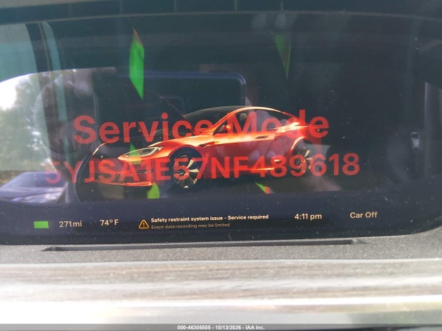 46305505 :رقم المزاد ، 5YJSA1E57NF489618 vin ، 2022 Tesla Model S Dual Motor All-wheel Drive مزاد بيع