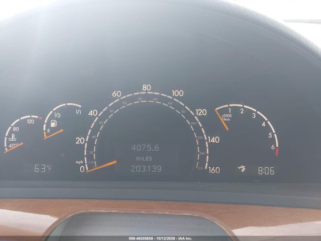Продаж на аукціоні авто 2000 Mercedes-benz S 430, vin: WDBNG70JXYA069964, номер лоту: 46305859