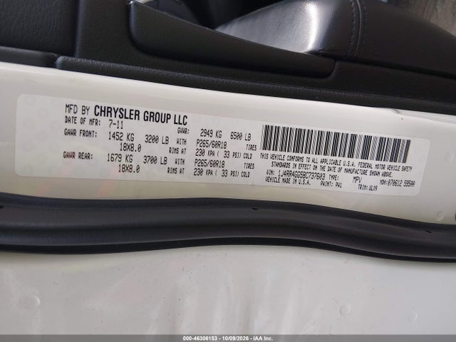 Продаж на аукціоні авто 2011 Jeep Grand Cherokee Laredo, vin: 1J4RR4GG5BC737603, номер лоту: 46306153