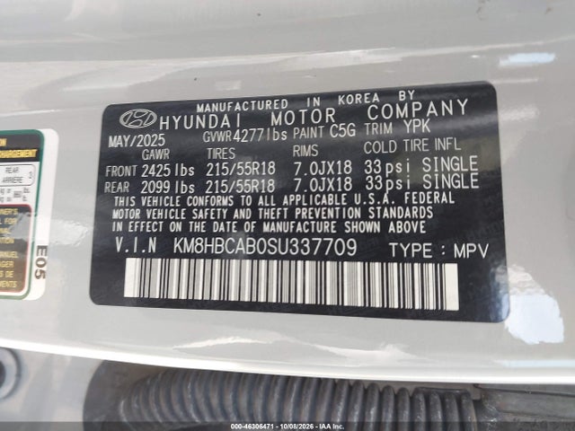 Hyundai Kona Sel 2025 KM8HBCAB0SU337709 Image 9