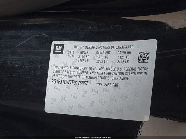 Aukcja sprzedaży 2015 Chevrolet Camaro 2ss, vin: 2G1FJ1EW7F9176867, numer aukcji: 46306555