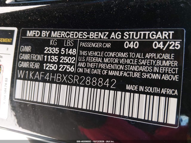 Mercedes-Benz C 300 2025 W1KAF4HBXSR288842 Image 9