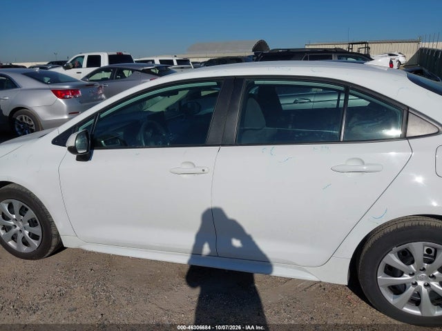 2025 Toyota Corolla Le მანქანა იყიდება აუქციონზე, vin: 5YFB4MDE9SP322333, აუქციონის ნომერი: 46306684