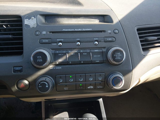 46306745 :رقم المزاد ، 2HGFG12918H551585 vin ، 2008 Honda Civic Ex-l مزاد بيع