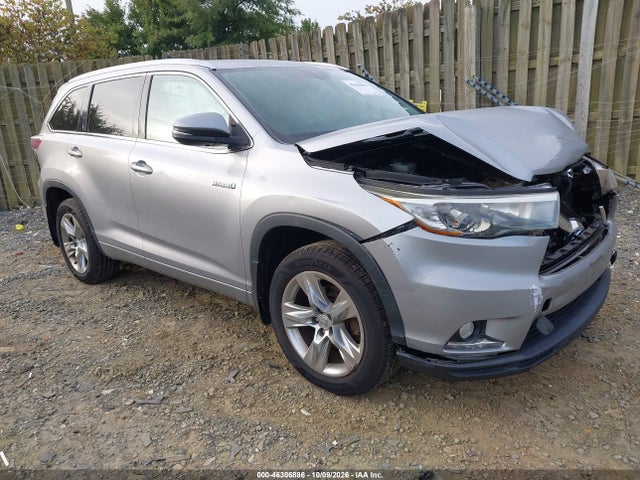 Продаж на аукціоні авто 2015 Toyota Highlander Hybrid Limited, vin: 5TDDCRFH8FS009612, номер лоту: 46306886