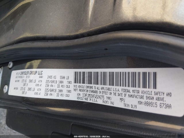 Jeep Cherokee Limited 2015 1C4PJMDSXFW524275 Image 9