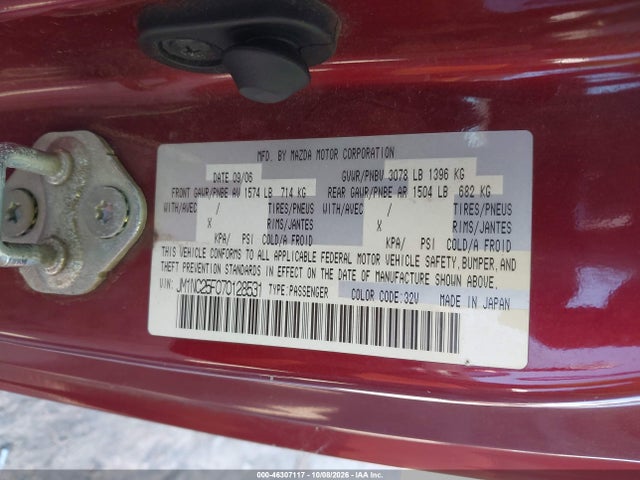Aukcja sprzedaży 2007 Mazda Mx-5 Grand Touring, vin: JM1NC25F070128531, numer aukcji: 46307117