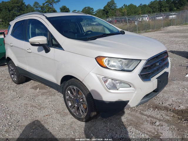 2019 Ford Ecosport Titanium მანქანა იყიდება აუქციონზე, vin: MAJ3S2KE3KC260749, აუქციონის ნომერი: 46307166