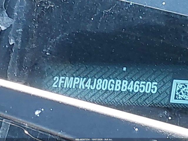 46307234 :رقم المزاد ، 2FMPK4J80GBB46505 vin ، 2016 Ford Edge Sel مزاد بيع