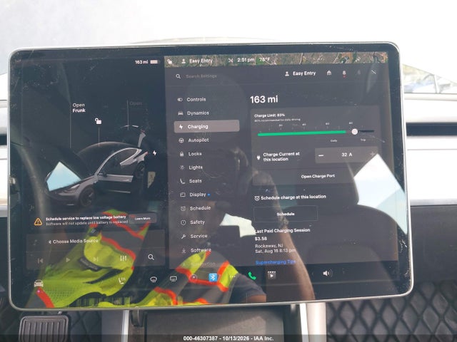 46307387 :رقم المزاد ، 5YJ3E1EAXJF158936 vin ، 2018 Tesla Model 3 Long Range/mid Range مزاد بيع
