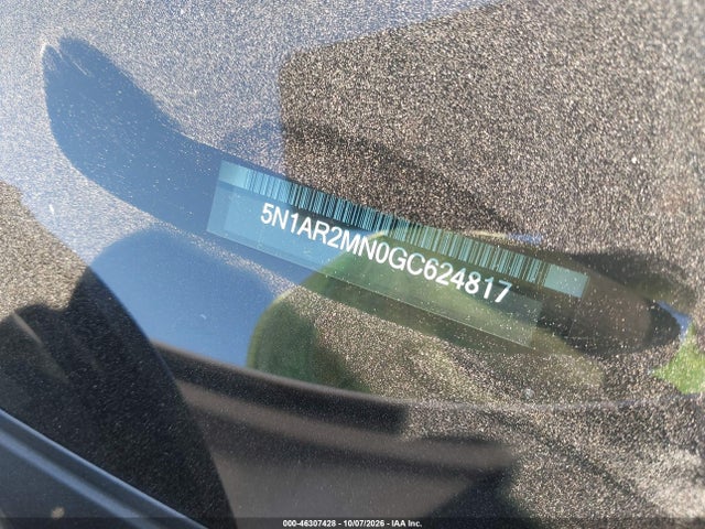 46307428 :رقم المزاد ، 5N1AR2MN0GC624817 vin ، 2016 Nissan Pathfinder Sl مزاد بيع