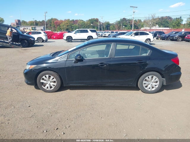 46307899 :رقم المزاد ، 2HGFB2F55CH312240 vin ، 2012 Honda Civic Lx مزاد بيع