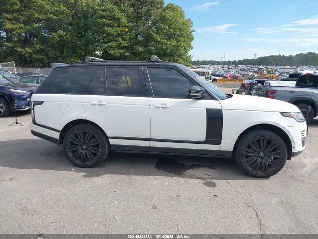 Aukcja sprzedaży 2019 Land Rover Range Rover 3.0l V6 Supercharged Hse, vin: SALGS2SV1KA524812, numer aukcji: 46308184