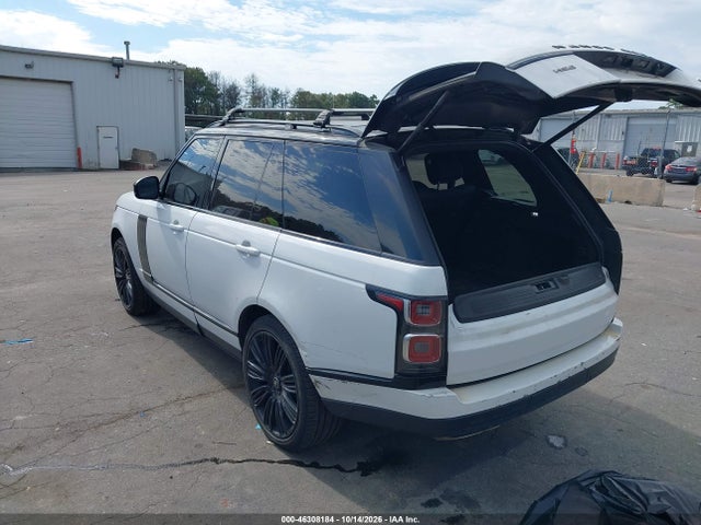 Aukcja sprzedaży 2019 Land Rover Range Rover 3.0l V6 Supercharged Hse, vin: SALGS2SV1KA524812, numer aukcji: 46308184