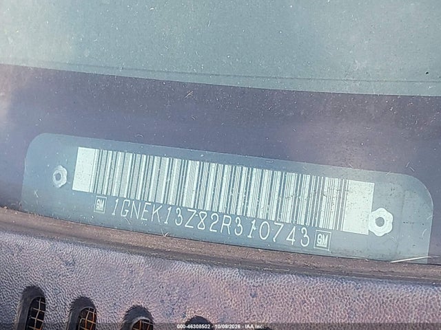 Aukcja sprzedaży 2002 Chevrolet Tahoe Z71, vin: 1GNEK13Z82R310743, numer aukcji: 46308502