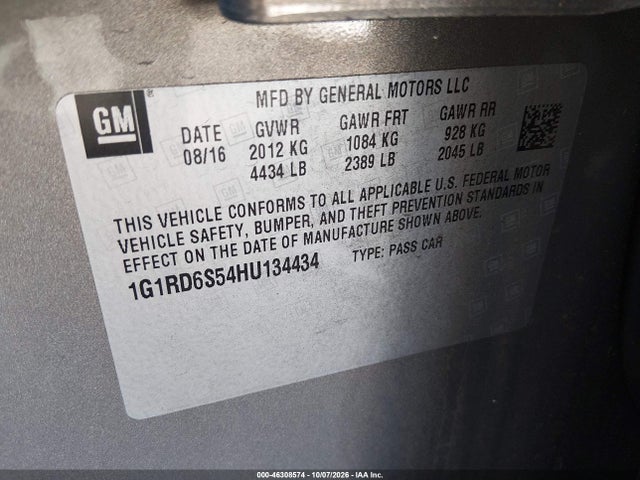 Chevrolet Volt Premier 2017 1G1RD6S54HU134434 Image 9