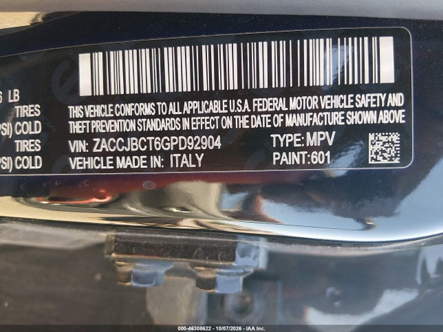 Jeep Renegade Trailhawk 2016 ZACCJBCT6GPD92904 Image 9