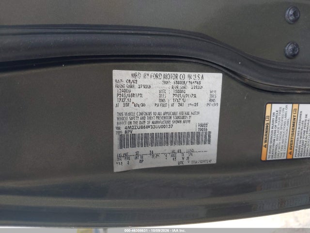 2003 Mercury Mountaineer მანქანა იყიდება აუქციონზე, vin: 4M2ZU86W33UJ00137, აუქციონის ნომერი: 46308631