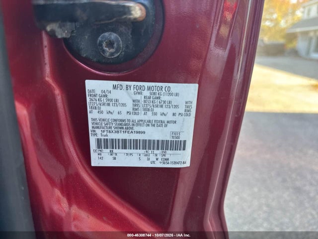 Aukcja sprzedaży 2015 Ford F-350 Lariat, vin: 1FT8X3BT1FEA19899, numer aukcji: 46308744