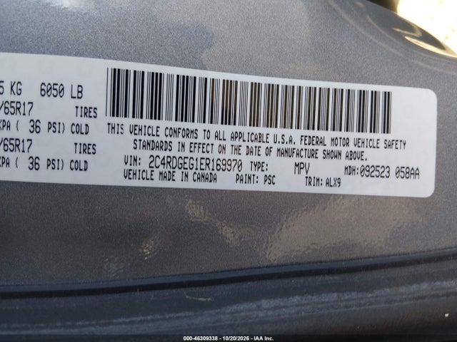 Dodge Grand Caravan R/t 2014 2C4RDGEG1ER169970 Image 9