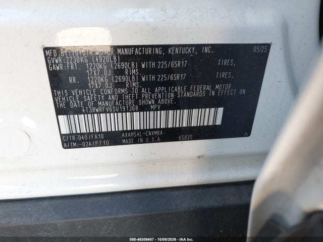 Продаж на аукціоні авто 2025 Toyota Rav4 Hybrid Xle, vin: 4T3RWRFV6SU191368, номер лоту: 46309487