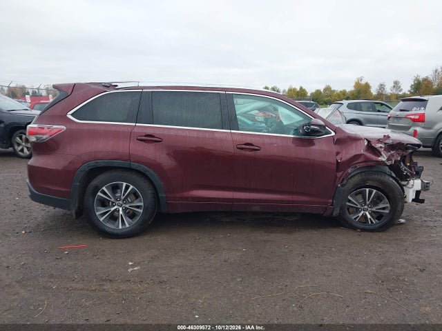 Aukcja sprzedaży 2016 Toyota Highlander Xle V6, vin: 5TDJKRFH0GS276220, numer aukcji: 46309572