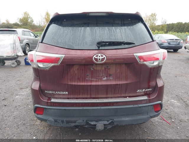 Aukcja sprzedaży 2016 Toyota Highlander Xle V6, vin: 5TDJKRFH0GS276220, numer aukcji: 46309572