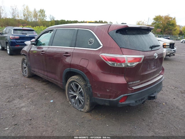Aukcja sprzedaży 2016 Toyota Highlander Xle V6, vin: 5TDJKRFH0GS276220, numer aukcji: 46309572