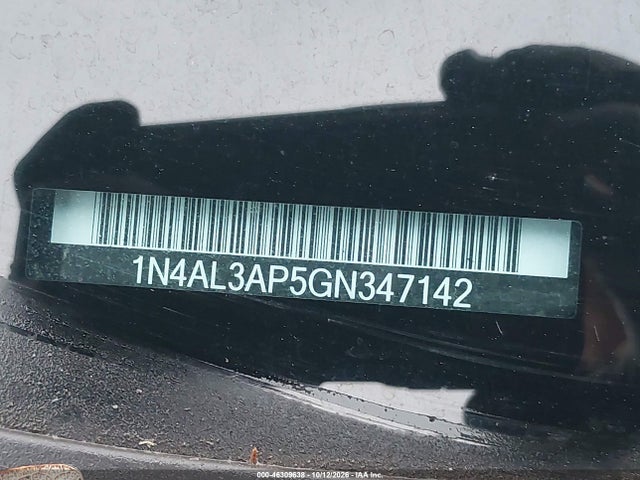 Продаж на аукціоні авто 2016 Nissan Altima 2.5/2.5 S/2.5 Sl/2.5 Sr/2.5 Sv, vin: 1N4AL3AP5GN347142, номер лоту: 46309638