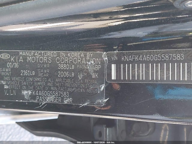 KIA FORTE LX 2016 KNAFK4A60G5587583 Image 9