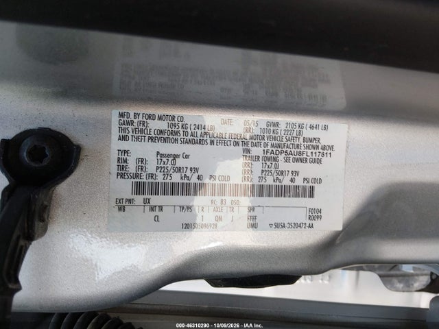 46310290 :رقم المزاد ، 1FADP5AU8FL117611 vin ، 2015 Ford C-max Hybrid Se مزاد بيع