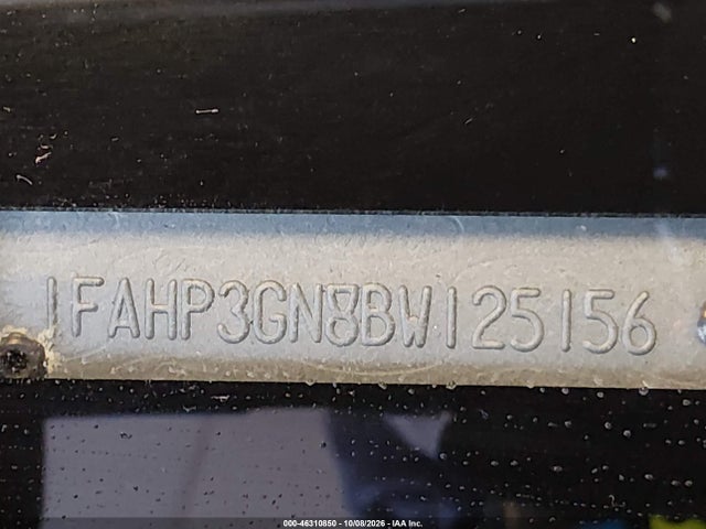2011 Ford Focus Ses მანქანა იყიდება აუქციონზე, vin: 1FAHP3GN8BW125156, აუქციონის ნომერი: 46310850