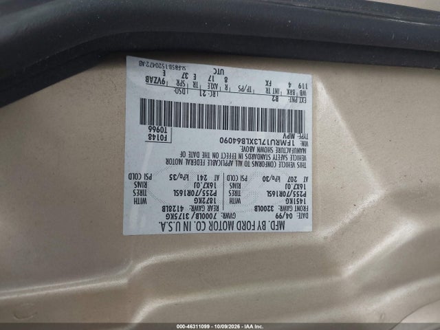 Aukcja sprzedaży 1999 Ford Expedition Eddie Bauer/xlt, vin: 1FMRU17L3XLB64090, numer aukcji: 46311099