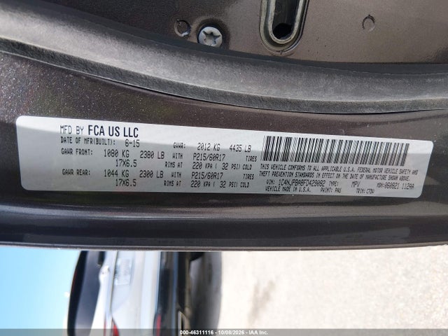 Продажа на аукционе авто 2015 Jeep Patriot Altitude Edition, vin: 1C4NJPBA8FD429082, номер лота: 46311116