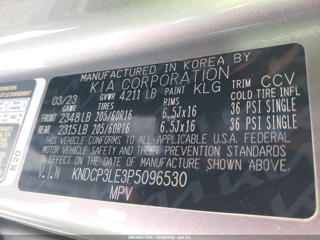 KIA NIRO LX 2023 KNDCP3LE3P5096530 Image 9