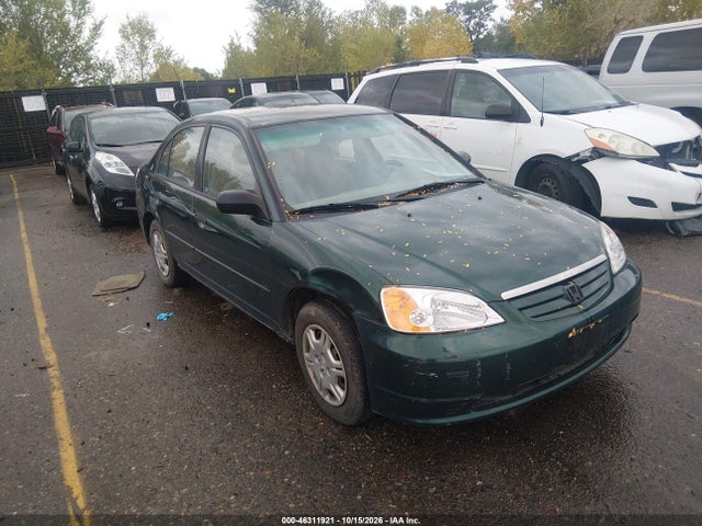 2001 Honda Civic Lx მანქანა იყიდება აუქციონზე, vin: 1HGES16511L003290, აუქციონის ნომერი: 46311921