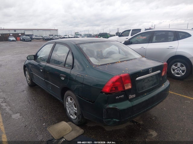2001 Honda Civic Lx მანქანა იყიდება აუქციონზე, vin: 1HGES16511L003290, აუქციონის ნომერი: 46311921