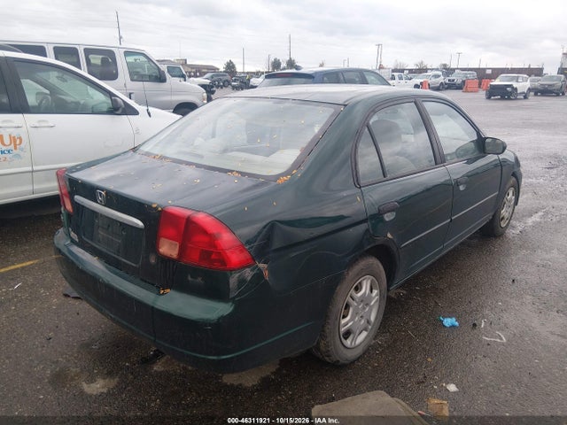2001 Honda Civic Lx მანქანა იყიდება აუქციონზე, vin: 1HGES16511L003290, აუქციონის ნომერი: 46311921