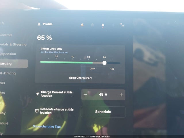 2021 Tesla Model S Long Range Dual Motor All-wheel Drive მანქანა იყიდება აუქციონზე, vin: 5YJSA1E59MF428219, აუქციონის ნომერი: 46312321