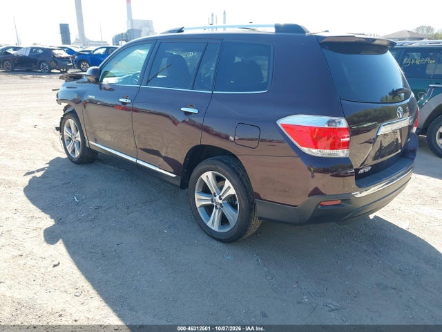 46312501 :رقم المزاد ، 5TDDK3EH9DS180027 vin ، 2013 Toyota Highlander Limited V6 مزاد بيع