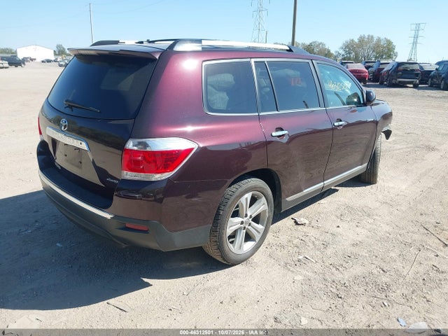46312501 :رقم المزاد ، 5TDDK3EH9DS180027 vin ، 2013 Toyota Highlander Limited V6 مزاد بيع