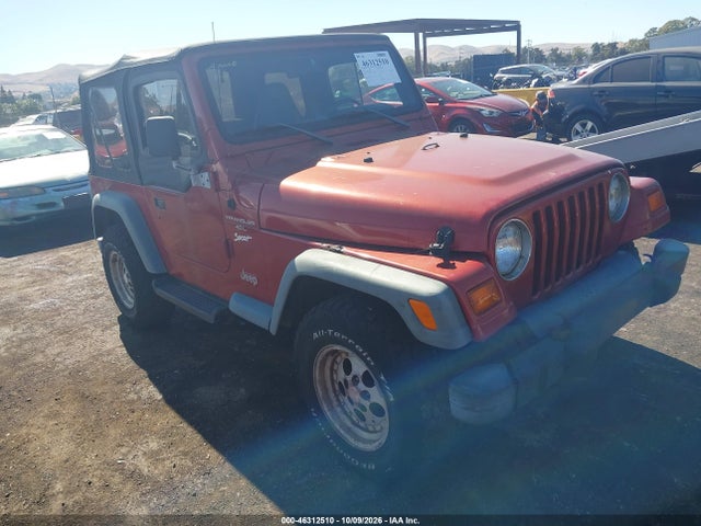 46312510 :رقم المزاد ، 1J4FY19S4WP787333 vin ، 1998 Jeep Wrangler Sport مزاد بيع