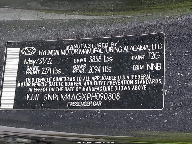 Продажа на аукционе авто 2023 Hyundai Elantra Sel, vin: 5NPLM4AGXPH090808, номер лота: 46312880
