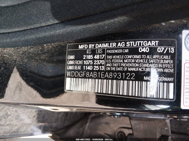 2014 Mercedes-benz C 300 Sport 4matic მანქანა იყიდება აუქციონზე, vin: WDDGF8AB1EA893122, აუქციონის ნომერი: 46313302