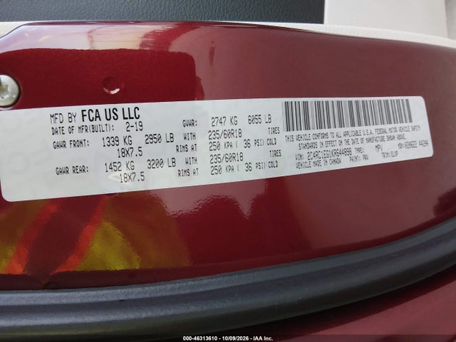 2C4RC1EG1KR644898 Chrysler Pacifica Touring L Plus