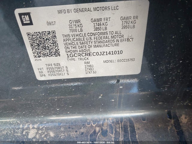 Chevrolet Silverado 1500 1lt 2018 1GCRCREC0JZ141010 Image 9