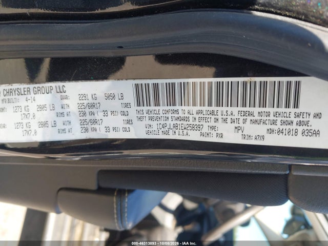 Продаж на аукціоні авто 2014 Jeep Cherokee Sport, vin: 1C4PJLAB1EW258397, номер лоту: 46313893